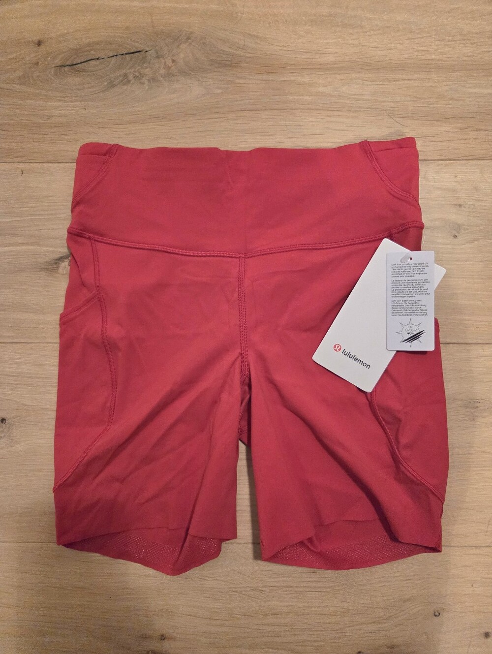 Lululemon Fast and Free High-Rise Short 6" *5 Pocket Size 8 Oxford Red